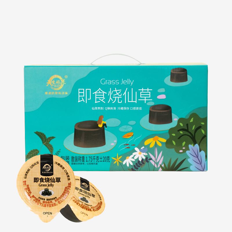 天生好果即食烧仙草冻1750克