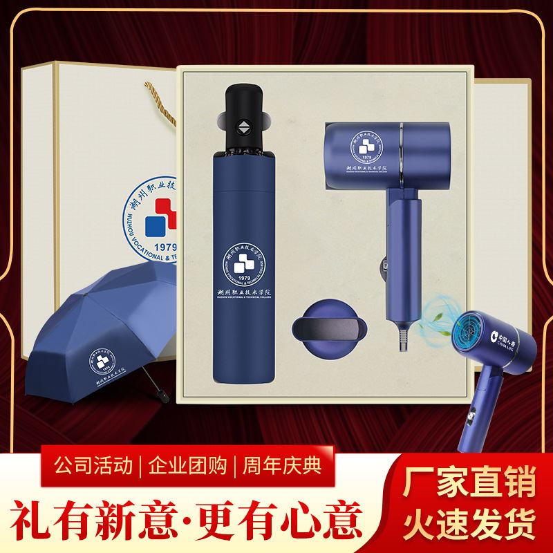 黛悅商務禮盒DY1111雨傘吹風機