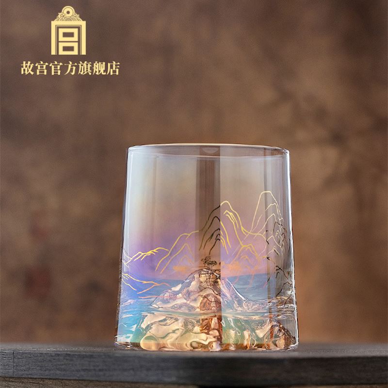 故宫千里江山炫彩玻璃杯
