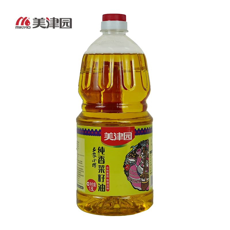 美津园土家小榨纯香菜籽油1.8L