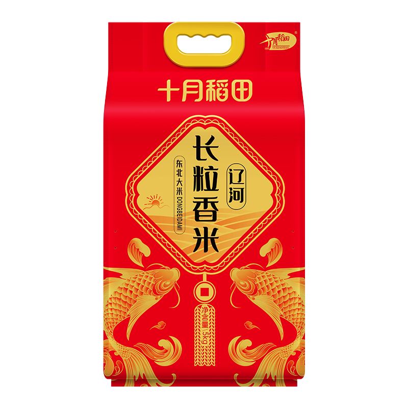 十月稻田东北大米辽河长粒香5kg