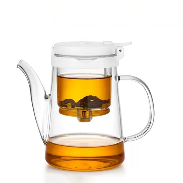 尚明邦田·玻璃内胆飘逸杯茶水分离杯泡茶杯白色黑色BP09