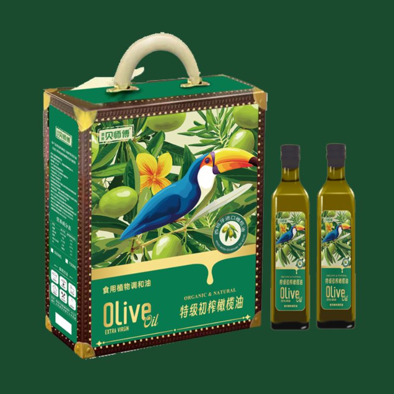 贝师傅西班牙特级初榨橄榄调和油礼盒750ml/瓶*2瓶