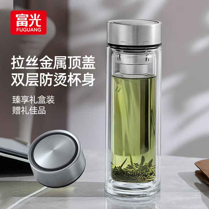 富光尊爵雙層玻璃杯G2309-SH-400