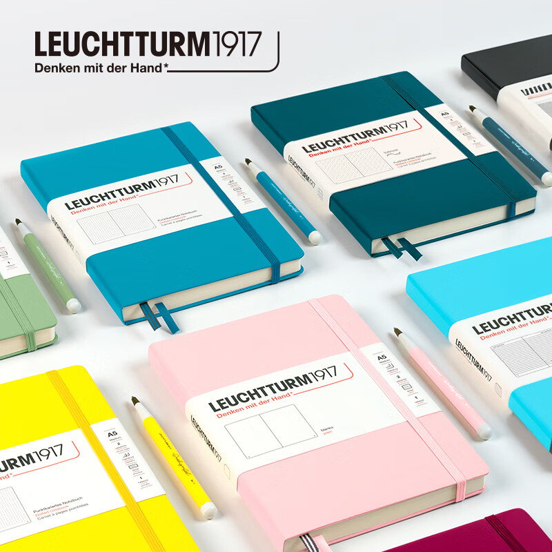 LEUCHTTURM1917德國(guó)燈塔A5中開硬皮筆記本
