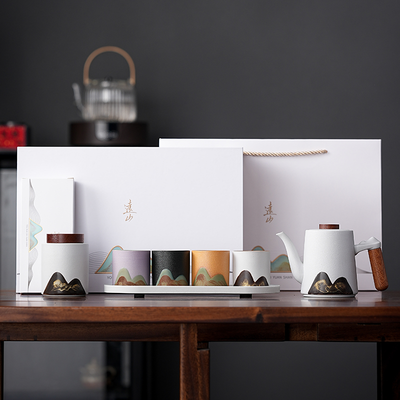五拾缘-远山雅韵多彩茶具套组-WSY-24A13