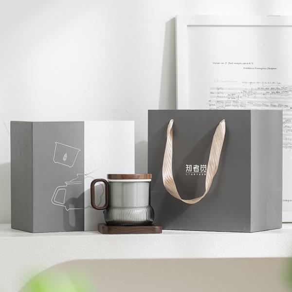 知者觉器-轻逸茶咖杯套装陶瓷带勺商务咖啡杯端午礼品中秋茶具