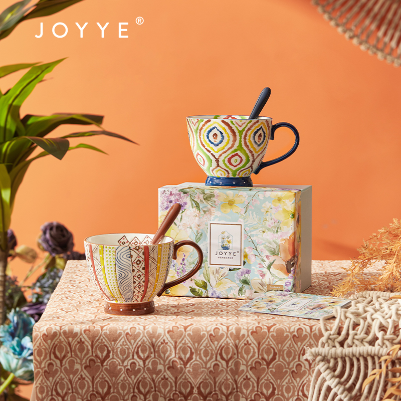 JOYYE几何美满手绘杯