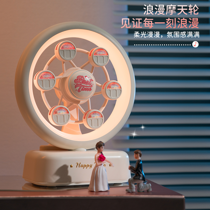 天蝸摩天輪小夜燈八音盒款TW-S012-1