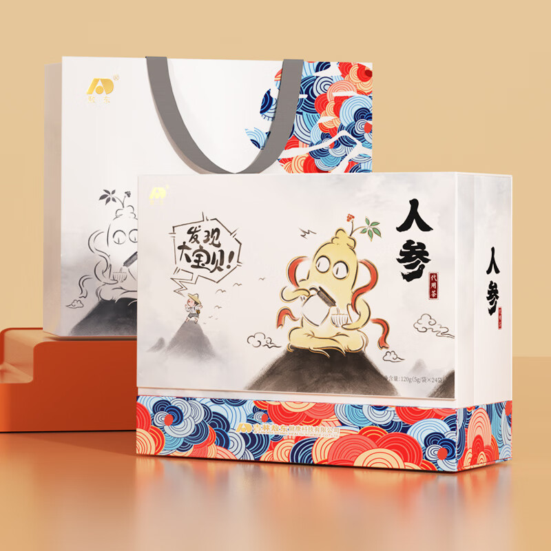 敖东人参片+闷壶礼盒