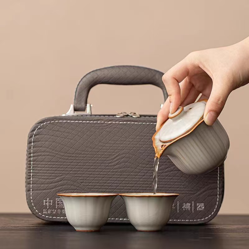 鹏翼亚黄汝窑快客杯