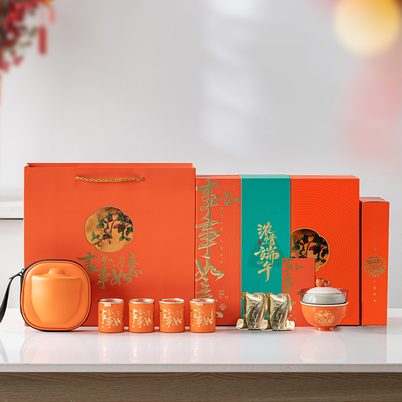 沏一杯茶【事事如意】端午茶具礼盒套装