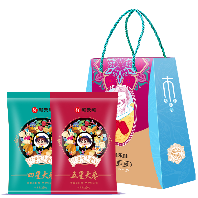 鮮禾鮮多彩心意大棗禮盒C款1500g