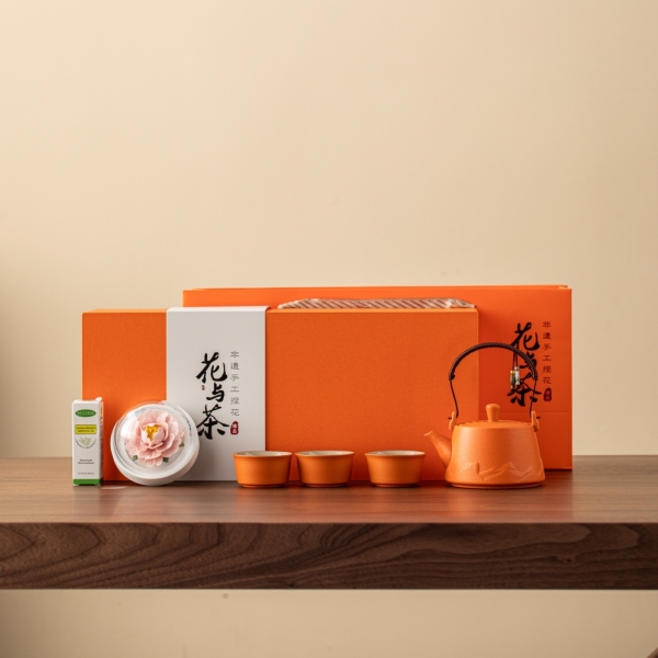 （东悦）花与茶提梁壶茶具瓷花香薰套组HYC-TLH06