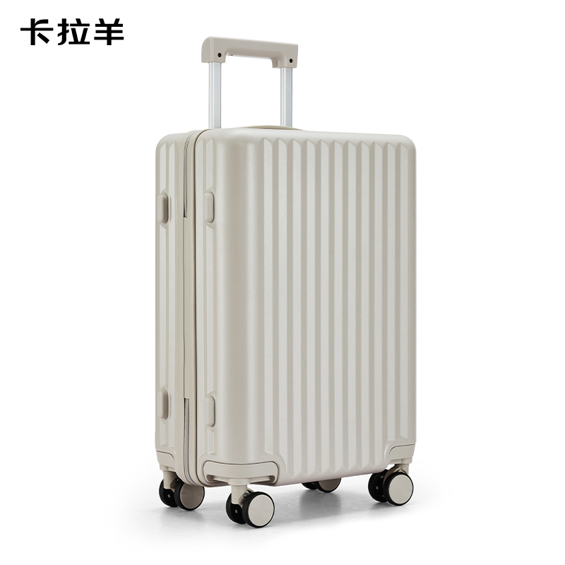 卡拉羊?qū)W生旅行箱大容量箱CX8117-28燕麥灰