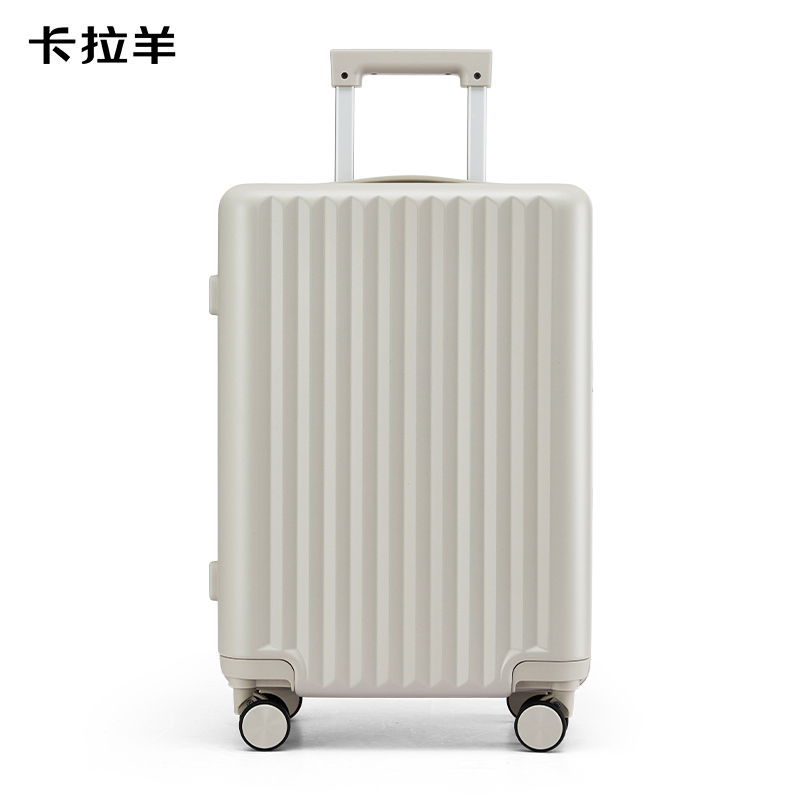卡拉羊?qū)W生旅行箱大容量箱CX8117-24燕麥灰