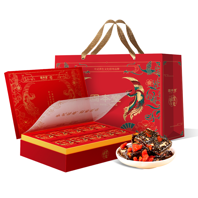 固本堂阿膠糕紅棗枸杞口味500克禮盒（20%）*2