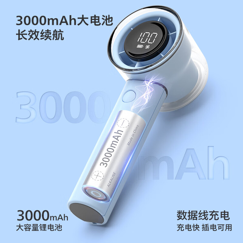 飛利浦手持風(fēng)扇16H長續(xù)航100檔超高速ACR3242PPF