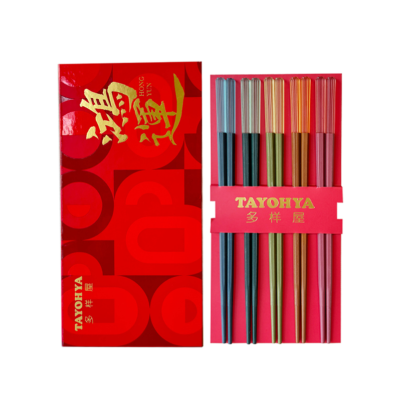 多樣屋琉光虹彩合金筷10雙禮盒